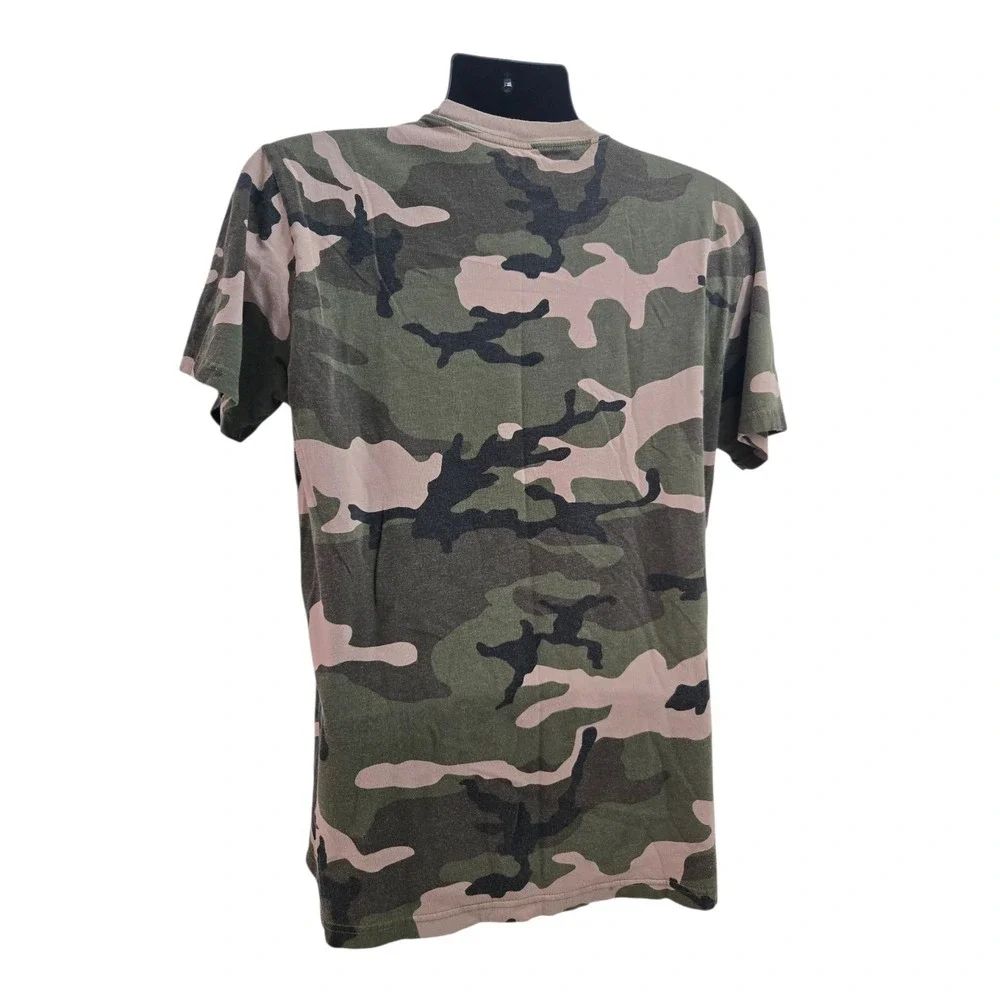 The North Face Men's Camo Graphic T-Shirt Size Large Green Brown Camouflage Logo